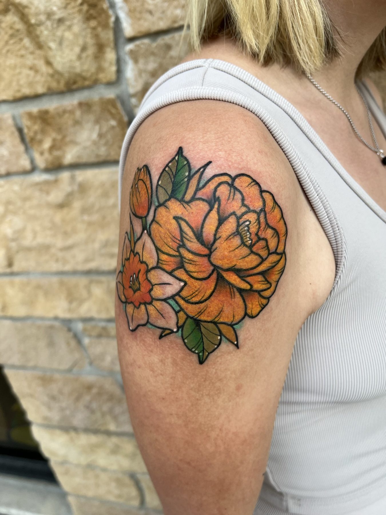 Orange flowers